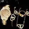 Reloj de Lujo Nuevo Modelo de Invierno con Pedrería en Todo el Cuerpo para Mujer, Reloj con Cadena de Acero Estrellada, Elegante y de Moda con Esfera Pequeña para Mujer