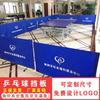 FUENTE Lugar de competencia de fábrica valla logo personalizado plegable mesa de ping pong elevada recinto para el lugar