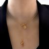 Collar de Doble Capa 2024 Nuevo Cadena para Suéter de Mujer Lujo Accesible Diseño Nicho Alta Gama No se Desvanece Accesorios Cadena Clavícula