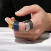 Anel Personalizado de 10mm de Largura com Textura Martelada de Losango Estilo Antigo para Homens Moda Tendência Anel de Alta Qualidade Anel Único