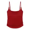 Camisole Curta Estilo Coreano com Desejo Puro, Garota Doce e Picante, Alças Bonitas Franzidas, Bojo, Peça de Roupa Externa, Top Base Justo ao Corpo