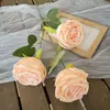 Flores Artificiales Color Champán para Bodas al Aire Libre, Decoraciones de Fondo de Boda, Adornos para Sala de Estar en Casa, de Alta Gama y Realistas