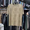 Camiseta de Manga Corta de Seda de Hielo para Hombre Nueva Jacquard Transpirable Camisa Venta de Liquidación de Comercio Exterior Estilo de Hombre