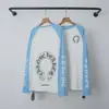 La camiseta de manga larga con estampado sánscrito y patchwork CH Chrome Hearts 26SS, nueva para primavera-verano, es un éxito en el comercio exterior transfronterizo al por mayor.