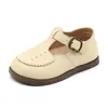 Nuevos Zapatos de Cuero para Niños Otoño 2022 Estilo Coreano Casual Japonés Zapatos para Bebés Suela Suave Transpirables Zapatos de Guardería Suministrados Directamente por el Fabricante