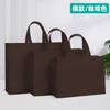 Bolsa de tela no tejida publicitaria para compras ecológica portátil prensado en caliente bolsa tridimensional logotipo impreso personalizado mayoreo