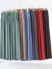 Pantalonas Largas com Bolsos de Modal Novas da Primavera 2025 Casuais de Cintura Alta Tamanho Plus Size para Gordinhas Verão Cor Sólida