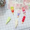 Palillos de Fruta Tanghulu de Color Sólido Adorno de Resina Accesorios Pegamento de Crema DIY Pinza para el Cabello Colgante para Funda de Teléfono