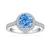 Tonglin Europeu e Americano novo anel de diamante da moda feminina S925 anel de prata esterlina fogos de artifício Flor de Gelo corte de alto carbono anel de platina de diamante