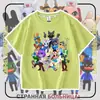 Camiseta de manga corta de verano para niños y niñas, ropa de verano, juego transfronterizo Roblox Animal Hospital, ropa de verano de manga corta para niños