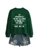 Código europeu comércio exterior desejo europeu e americano moda gola redonda suéter feminino TÃO APARENTEMENTE EU sou plus size solto lazer