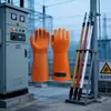 Guantes Aislantes Jinbu'An para Operaciones Eléctricas de Alto y Bajo Voltaje, Guantes Protectores de 12kV para Trabajos en la Industria Eléctrica con Electricidad Viva