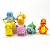 Set Sólido de 6 Piezas de Pokémon Caja Sorpresa Anime de Moda Figura de Juguete Cápsula Squirtle Adorno de Decoración para Coche