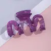 Pinza para el pelo de sirena estilo coreano, colorida, forma de M, hueca, pinza para el pelo versátil, pinza de tiburón para la parte trasera de la cabeza, accesorio para el pelo de mujer, venta al por mayor