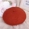 Boina MYMAO para Mujer Otoño e Invierno Estilo Coreano Versátil Sombrero de Lana Sombrero de Pintor Pinza para el Cabello Sombrero de Calabaza Tejido