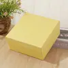 Caixa de Presente de Papel Kraft com Tampa e Fundo Colorida Caixa de Embalagem Simples de Cor Pura Caixa de Papelão para Embalagem de Presente Atacado