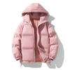 Abrigo acolchado de algodón para parejas, de invierno, holgado, informal, combinable con todo, con capucha, grueso y cálido.