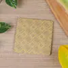 Porta-copos de papel absorvente criativos feitos sob medida para restaurantes e bares, jogos americanos quadrados isolantes, porta-copos de papel personalizados para leite, café e chá