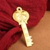 Llavero de latón con colgante de doce llaves del zodíaco de oro, colgante de cobre puro, llavero de coche para hombres y mujeres, regalo personalizado