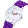 Reloj Digital de Lápiz Colorido de Dibujos Animados Transfronterizo Reloj para Estudiante Reloj Femenino Lindo Color Gelatina Correa de Silicona Reloj de Cuarzo