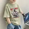 Ropa Infantil Verano Camiseta de Manga Corta para Niños 2026 Nuevo Estilo de Verano Tops Sueltos y Elegantes de Algodón Puro Camiseta de Moda