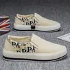 Zapatos sin cordones para hombre, Zapatos de moda para hombre, Zapatos de tela de corduroy y cordón de paja para hombre, Primavera 2025 Transfronterizo