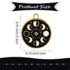 Colgante de Fase Lunar Cambiante Popular de Venta Caliente Europeo y Americano Transfronterizo Accesorios para Joyería Hecha a Mano DIY Llavero de Aleación Colgante de Collar