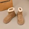 Botines cortos de peluche Birkenstock para mujeres menudas, talla grande nueva, invierno 2026, cómodas botas de nieve con suela gruesa que aumentan la altura para mujeres