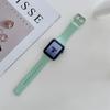 Correa de Silicona con Costura de Borde Macaron Adecuada para Apple Watch Series 7, 8, 9, 10 y S11