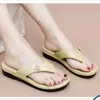 Chanclas de Verano para Mujer, Casual, para Exteriores, PVC, Suela Suave, Zapatos para el Hogar, Sandalias Antideslizantes para el Hogar, Chanclas Sencillas para la Playa