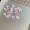 Suministro transfronterizo de circonita de color degradado de flor de cerezo cortada con diamantes sueltos para pendientes DIY y diamantes deslumbrantes para arte de uñas