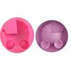 Molde de Silicone para Gotejamento de Gel Forma de Carrinho de Bebê Mini DIY Ferramenta Dobrável para Açúcar Chocolate Bolo Molde para Bolo