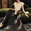 Falda Plegada con Dobladillo Súper Grande Estilo Pintura en Aerosol Digital de Posicionamiento Feihua Ling 2026 Nuevo Artículo de Verano