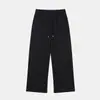 APO Roupa Masculina Transfronteiriça 350g Malha Camada de Ar Outono Inverno Esportes Calças Casuais Largas Retas Cordão Calças Compridas Calças de Moletom