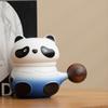 Taza de té de panda, taza de cerámica, taza de café creativa con separación de té, regalo de oficina y negocios, logotipo grabado