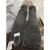 Jeans Cinza Cimento Feminino Outono e Inverno Tendência Novo Slim-fit Retrô Wide-leg Arrastão Tubo Reto Solto