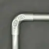 Conector de Tubería de Acero Inoxidable de 25 mm, Conexión de Tubería de Hierro, Conector de Tubería de Acero Galvanizado, Unión de Tubería de Acero con Clip de Fijación Redondo para Tubería