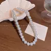 Collar de Perlas Vintage Estilo Francés para Mujer, Doble Capa, Moderno, Versátil, Lujo Ligero, Cadena de Cuello Elegante, Cadena para Suéter, Venta al por Mayor de Accesorios