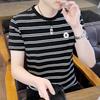 Camiseta informal de cuello redondo para hombre, nueva camiseta de manga corta holgada de verano 2024 con entrega de comercio exterior transfronterizo