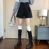 Shorts de Lana para Mujer 2024 Nuevo Otoño e Invierno Ropa Exterior Cintura Alta Pierna Ancha Pantalones Casuales Popularidad de Celebridad de Internet Calle Frita Botas Largas