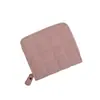 Cartera corta de rejilla Porta tarjetas para mujer Mini porta tarjetas pequeño Estilo coreano 2025 Pinza para dinero Billetera para monedas linda
