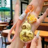 Novo Estilo Cordão de Celular em Forma de Cabaça com Folha de Ouro 999, Bênção do Oficial Celestial, Pingente Chaveiro Atrai Riqueza e Traz Sorte, Pequeno Presente