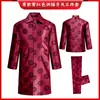 Conjunto de Roupa de Velório Masculino de Três Peças em Veludo, Estilo Moderno para Uso Casual de Idosos, Artigos para Velório, Venda Direta do Fabricante