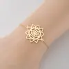 Diseño de Lujo Ligero Europeo y Americano Sentido Simple Fresco Flor de Mandala Pulsera Colgante Pulsera de Personalidad Transfronteriza Accesorios