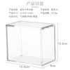 Caja de almacenamiento acrílica con tapa para escritorio, almacenamiento de cajas ciegas, cosméticos, papelería de oficina, caja de almacenamiento transparente a prueba de polvo