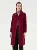 Abrigo de Lana Doble Faz Otoño e Invierno 100% Lana Pura Abrigo de Lana de Longitud Media para Mujer Abrigo de Lana 2026