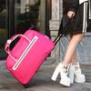 Estilo Coreano Nueva Llegada Bolsa con Ruedas Bolsa de Viaje Impermeable para Hombre y Mujer Gran Capacidad Bolsa de Equipaje Maleta Bolso de Mano Estuche con Ruedas