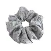 Goma para el pelo tipo scrunchie de lunares, versátil y simple, de tela para principios de otoño estilo coreano, elegante y suave, para coleta estilo casual para mujeres