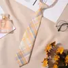 Corbata Jk Cuadros Rojos Decoración de Graduación Femenina Estilo Universitario Estudiante Corbata de Moño Infantil Gratis Camisa Camisa