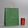 Bolsa de papel Kraft al por mayor para compras portátil empaque de bolsa de papel bolsa de papel para regalo al por mayor bolsa de papel para ropa
